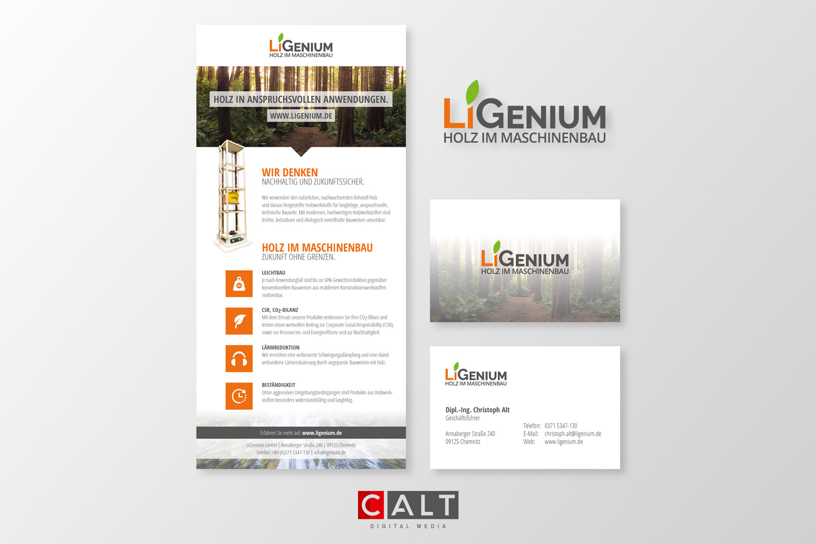 Corporate Design für LiGenium GmbH